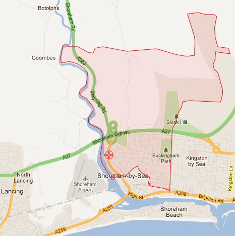 Saint Nicolas Old Shoreham Main Index Parish Map 